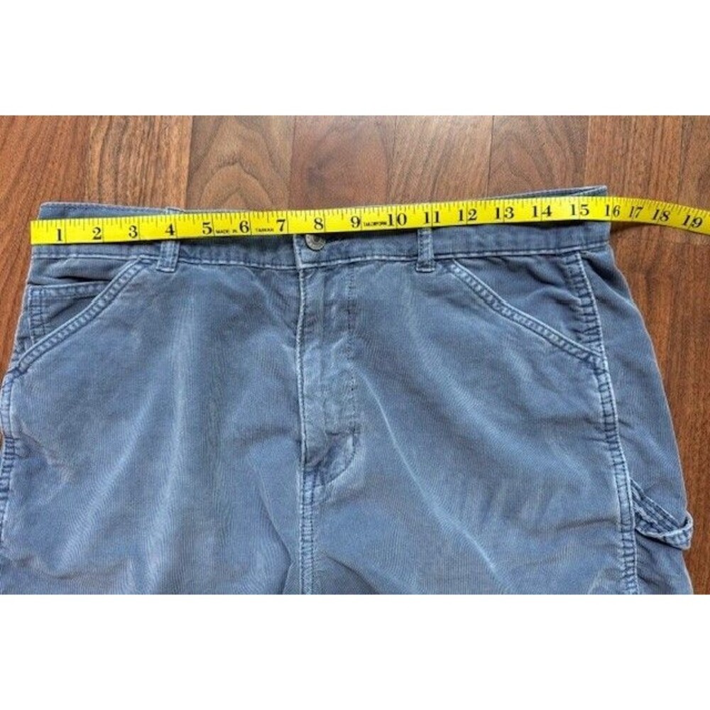 American Eagle Blue Corduroy Highest Rise 90s Boyfriend Short Size 12 (See Desc) - Picture 9 of 10